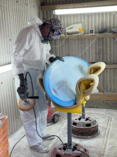 やっとサンディングまで漕ぎつけた
完成まであとわずか
今週末は浸水式したいな